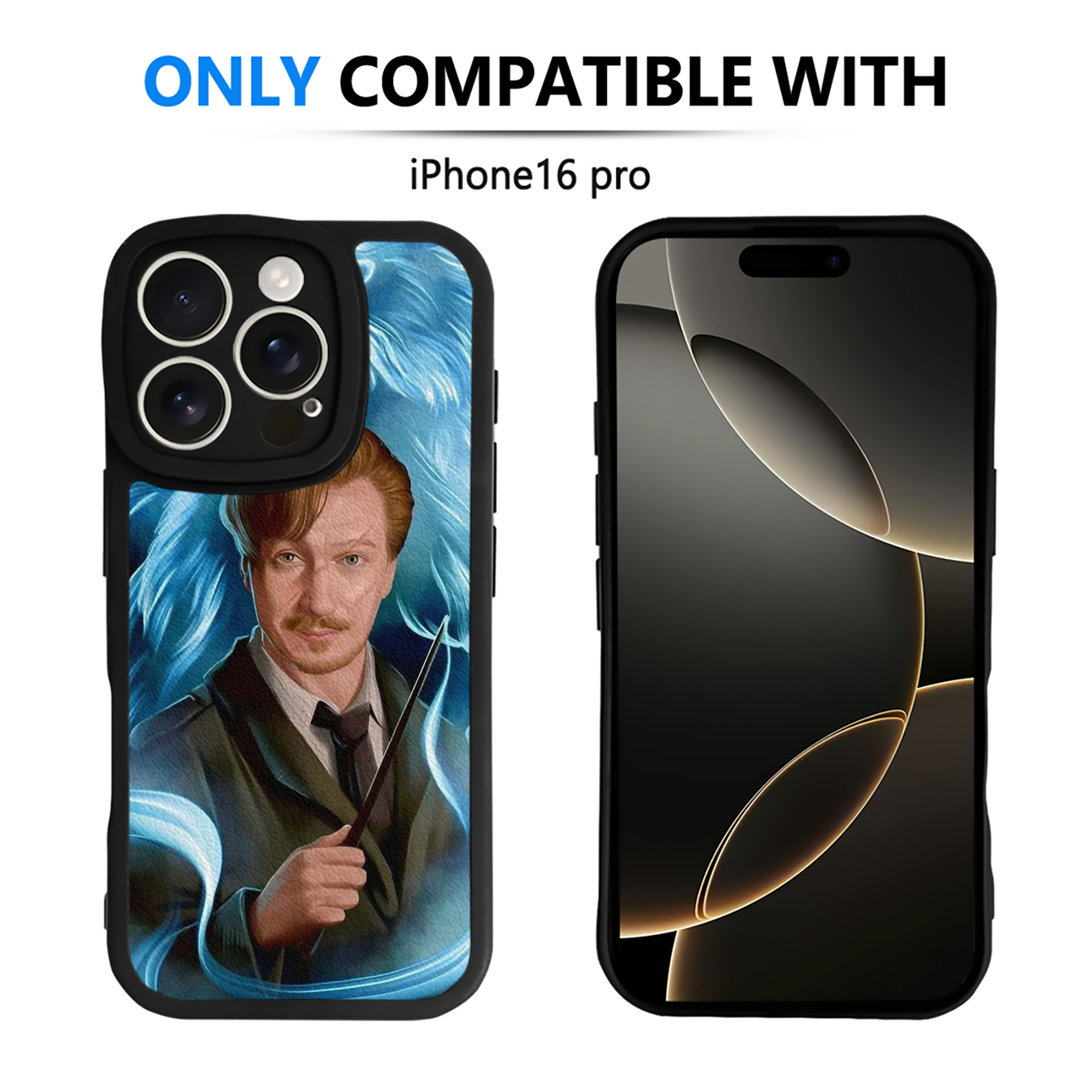 （画像用） Harry Potter ハリー・ポッターシリーズ 【iPhone 16シリーズ対応】シリコンスマホケース（レザー調） 材質：シリコン